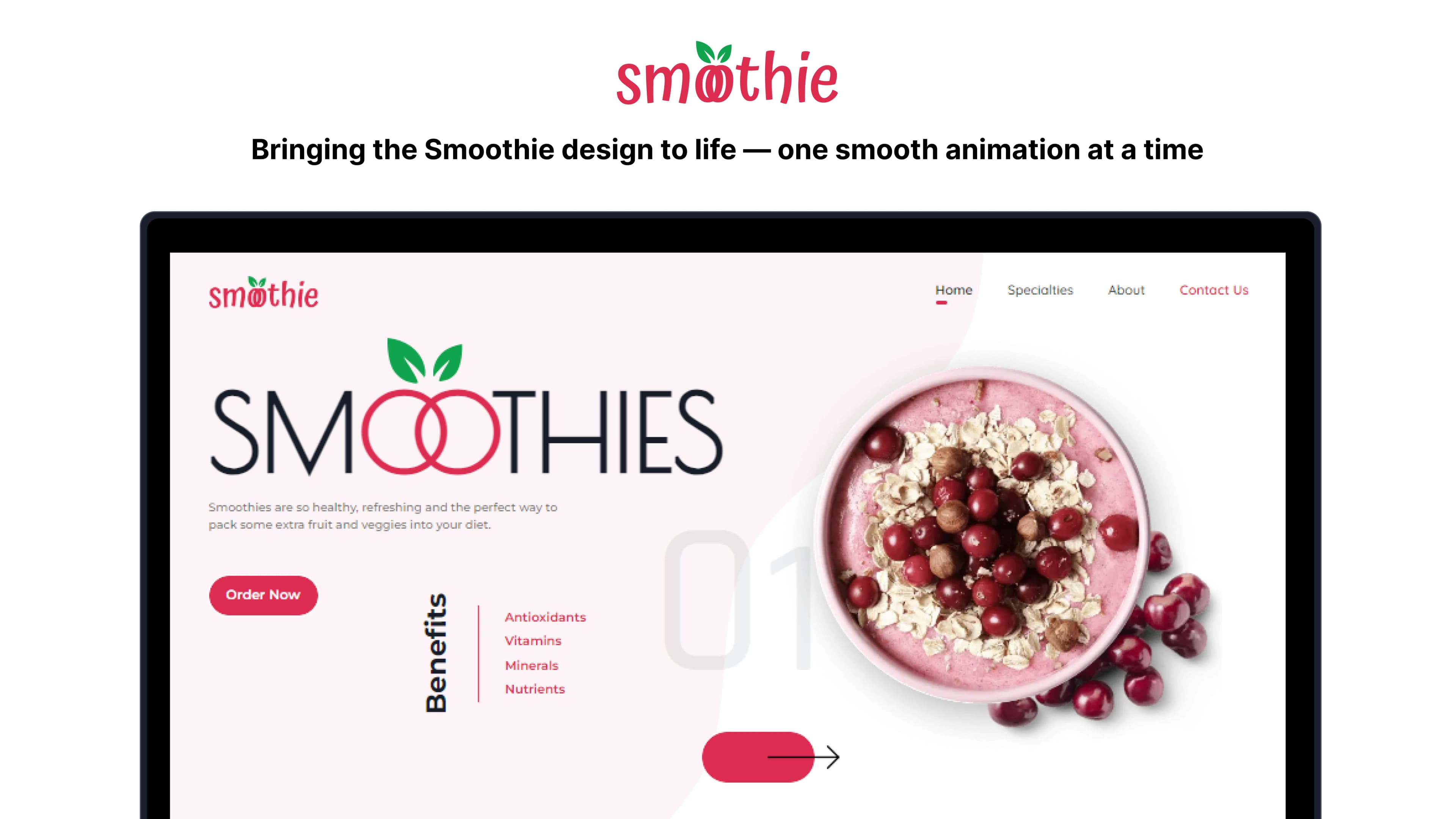 Smoothie Landing Page Smoothie Landing Page